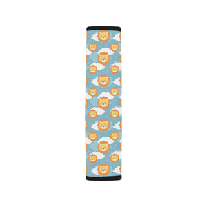 Lion Pattern Print Design 05 Car Seat Belt Cover