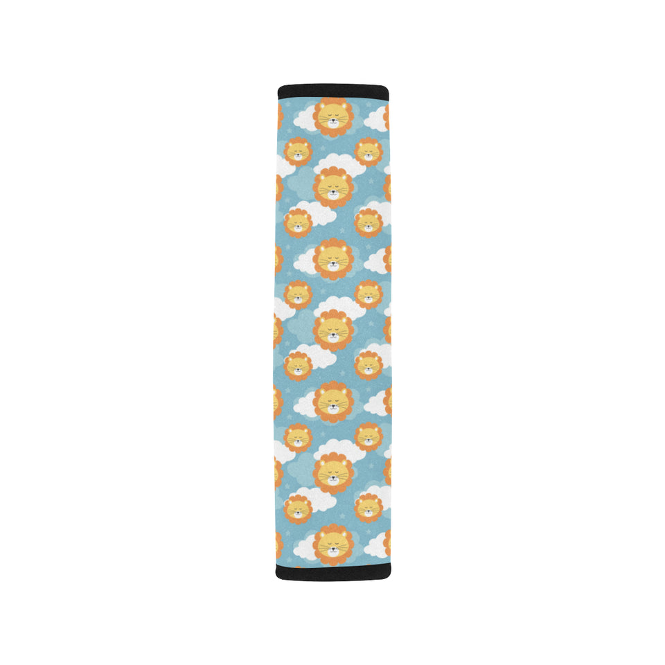 Lion Pattern Print Design 05 Car Seat Belt Cover