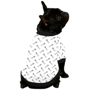 Engine Piston Pattern Print Design 02 All Over Print Pet Dog Round Neck Fuzzy Shirt