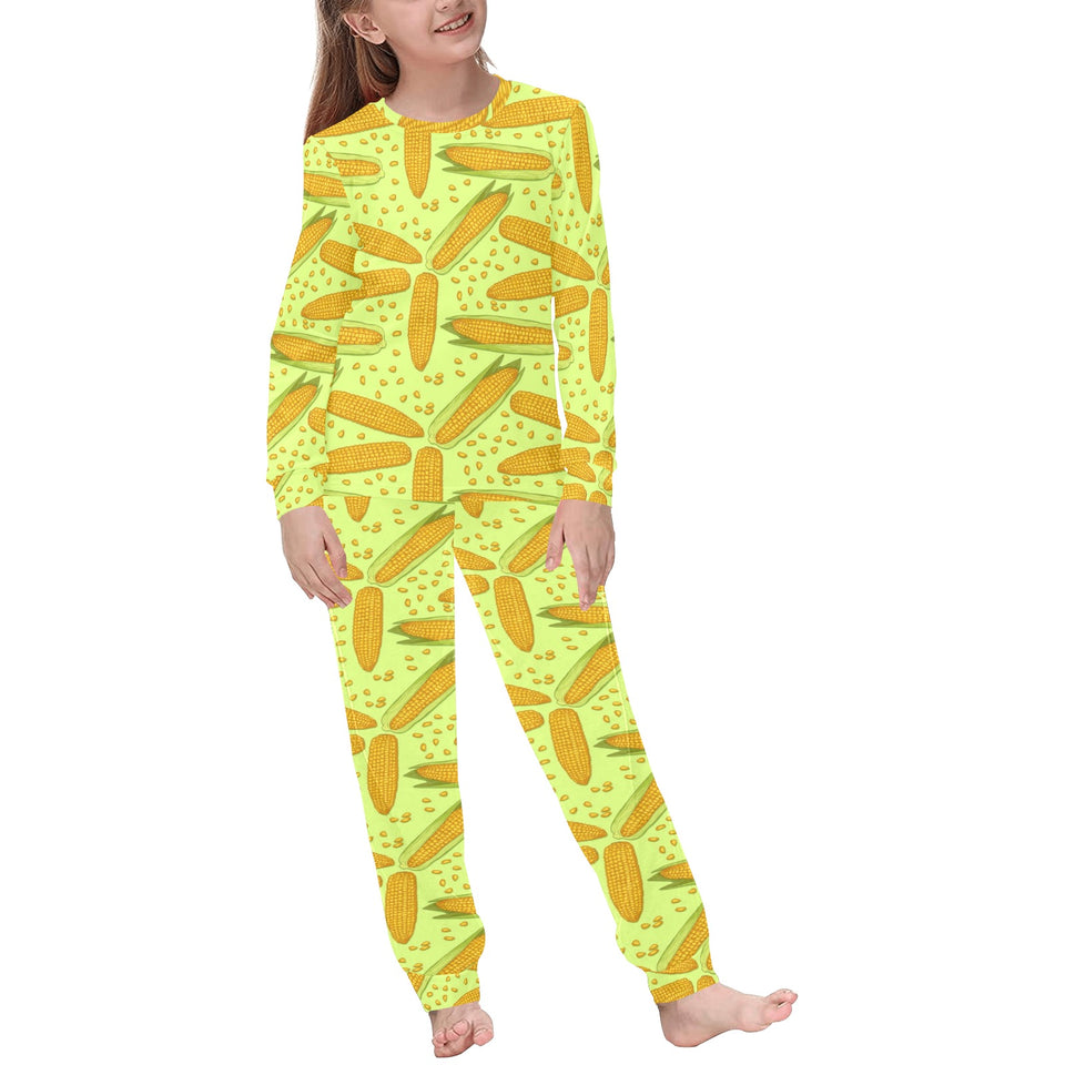 Corn Pattern Print Design 03 Kids' Boys' Girls' All Over Print Pajama Set