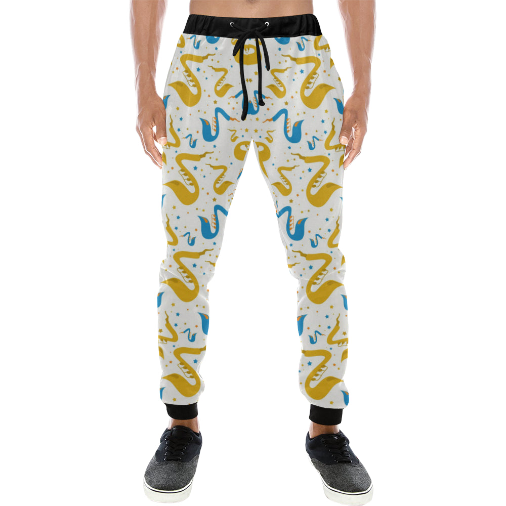 Saxophone Pattern Unisex Casual Sweatpants