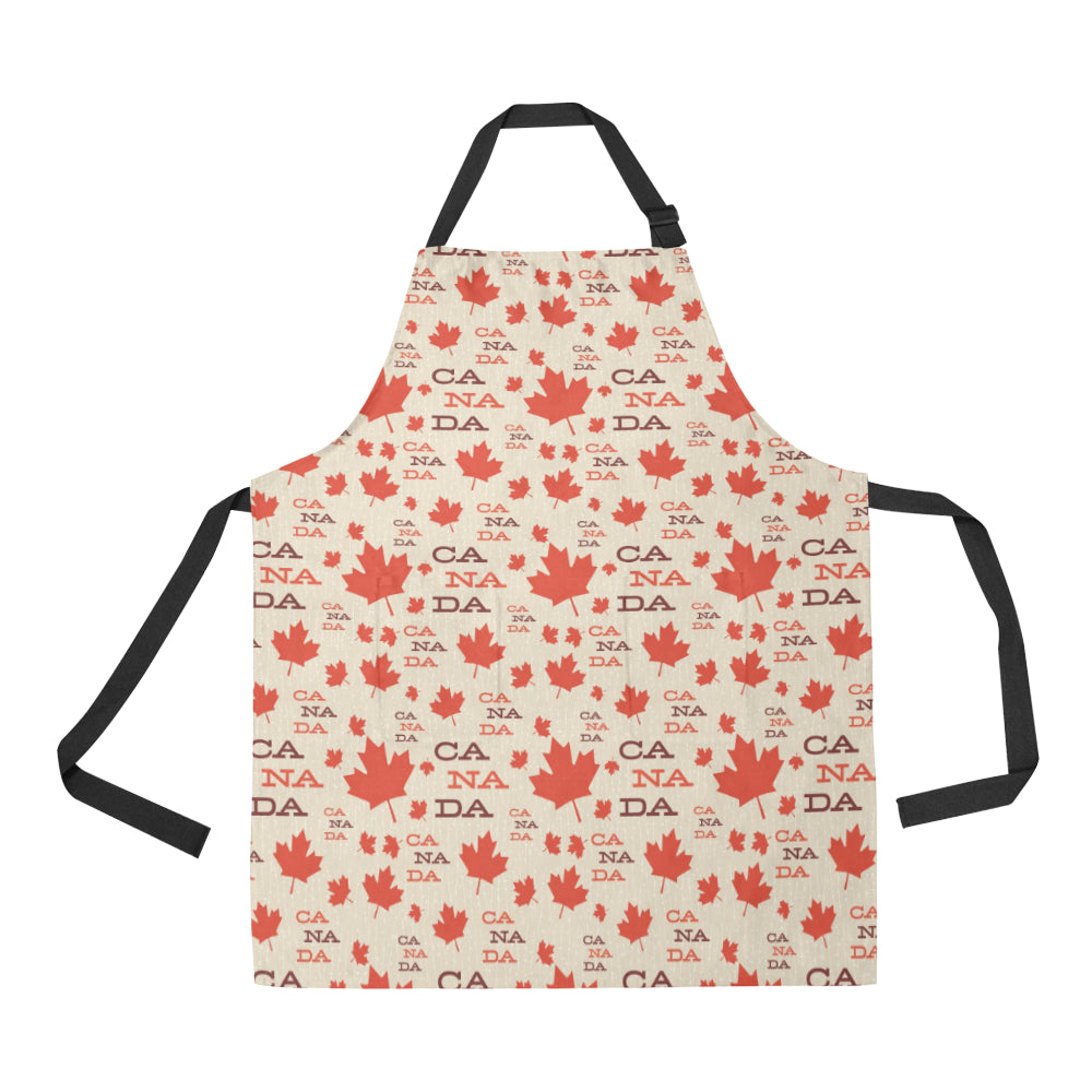 Canada Pattern Print Design 02 Adjustable Apron