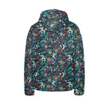 Swallow Pattern Print Design 04 Kids' Boys' Girls' Padded Hooded Jacket