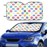 Billiard Ball Pattern Print Design 04 Car Sun Shade