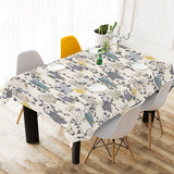 Owl Pattern Background Tablecloth