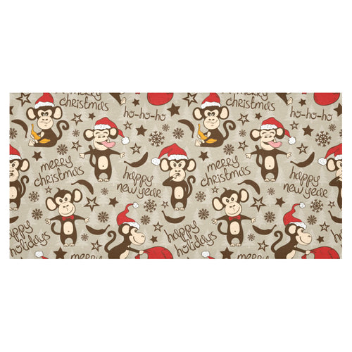 Monkey Christmas Pattern Tablecloth