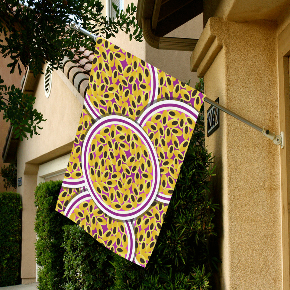 Passion Fruit Seed Pattern House Flag Garden Flag