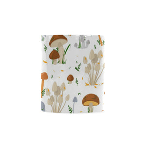 Mushroom Pattern Theme Classical White Mug (FulFilled In US)