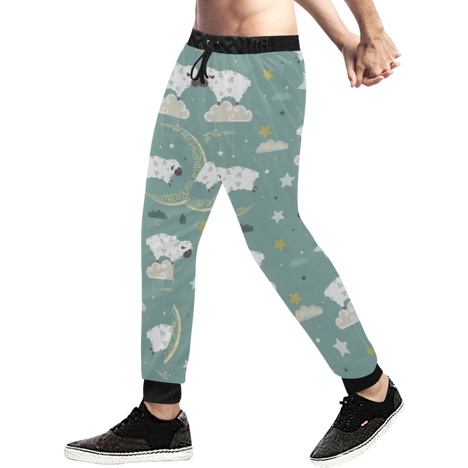 Sheep Sweet Dream Pattern Unisex Casual Sweatpants