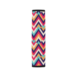 Zigzag Chevron Pattern Background Car Seat Belt Cover