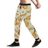 Orange Pattern Unisex Casual Sweatpants