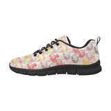 Ice Cream Cone Pattern Men's Sneakers Black