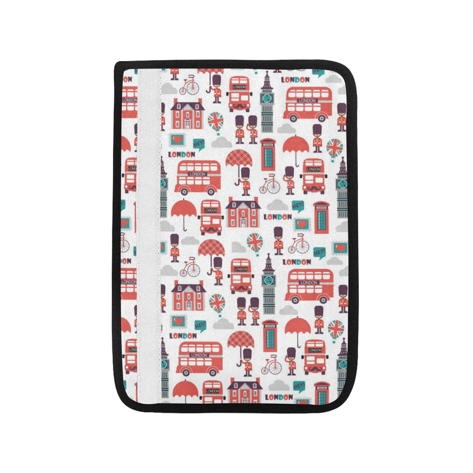 British Pattern Print Design 02 Car Seat Belt Cover