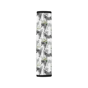 Zebra Pattern Car Seat Belt Cover