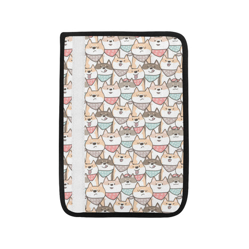 Shiba Inu Pattern Car Seat Belt Cover