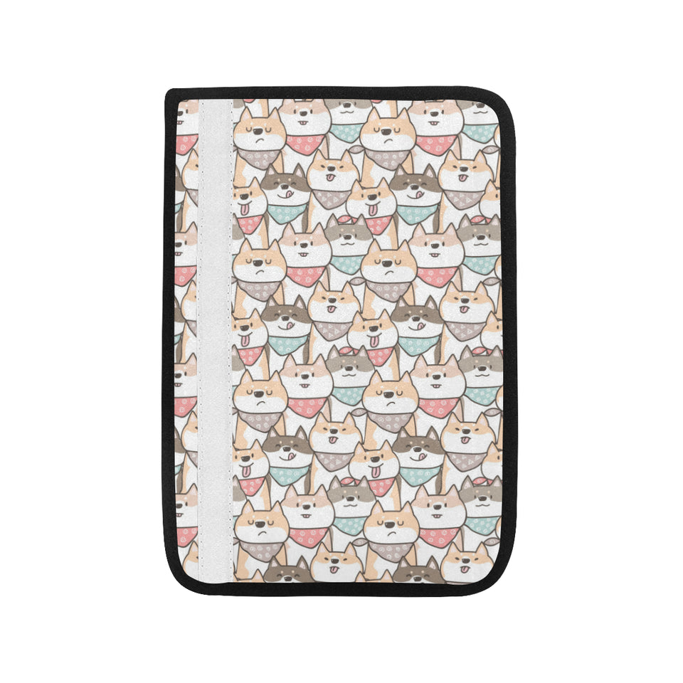 Shiba Inu Pattern Car Seat Belt Cover