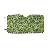 Canabis Marijuana Weed Pattern Print Design 03 Car Sun Shade