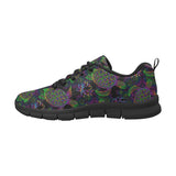 Sea Turtle Pattern Men's Sneakers Black