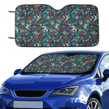 Swallow Pattern Print Design 04 Car Sun Shade