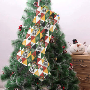 Cool Camel Leaves Pattern Christmas Stocking