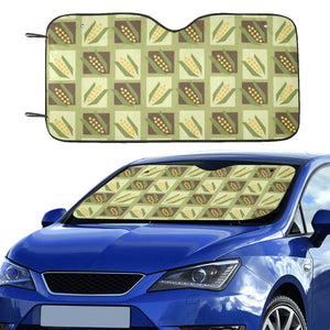 Corn Pattern Print Design 02 Car Sun Shade