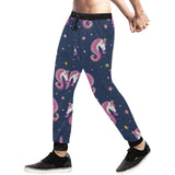 Unicorn Head Pattern Unisex Casual Sweatpants