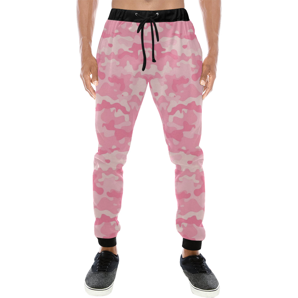 Pink Camo Camouflage Pattern Unisex Casual Sweatpants