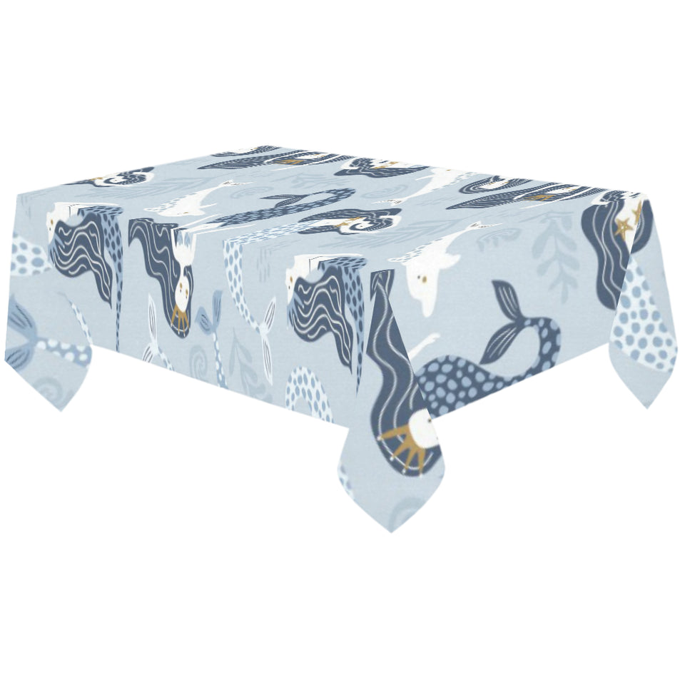 Mermaid Dolphin Pattern Tablecloth