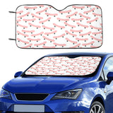 Skate Board Pattern Print Design 05 Car Sun Shade