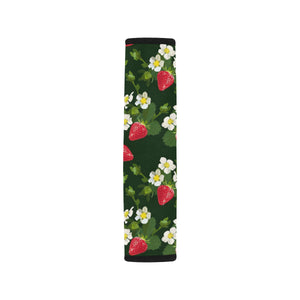 Strawberry Pattern Background Car Seat Belt Cover