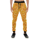 Sliced Orange Pattern Unisex Casual Sweatpants