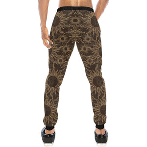 Sun Pattern Theme Unisex Casual Sweatpants