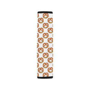 Pretzels Pattern Print Design 03 Car Seat Belt Cover