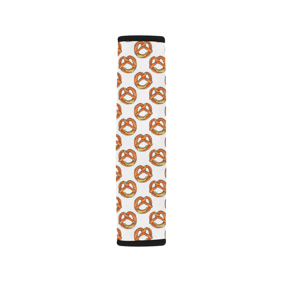 Pretzels Pattern Print Design 03 Car Seat Belt Cover