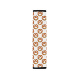 Pretzels Pattern Print Design 03 Car Seat Belt Cover