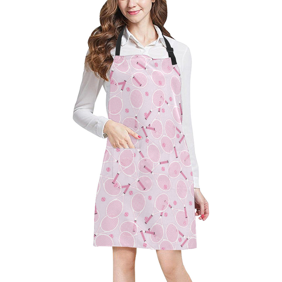 Tennis Pattern Print Design 02 Adjustable Apron