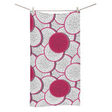 Sliced Dragon Fruit Pattern Bath Towel