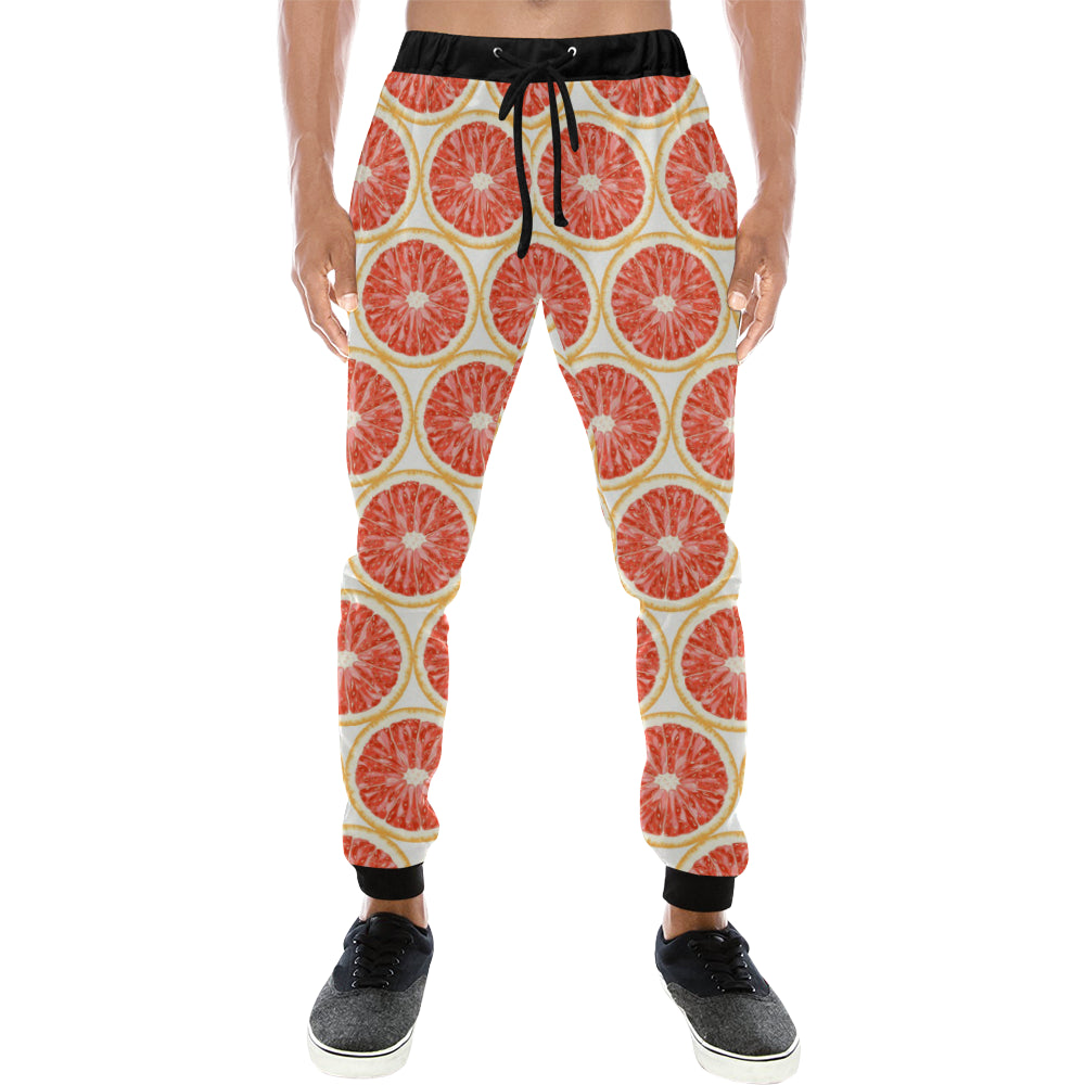 Sliced Grapefruit Pattern Unisex Casual Sweatpants