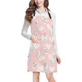 Hamster in Cup Heart Pattern Adjustable Apron