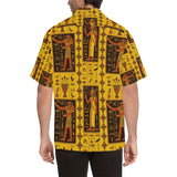 Egypt Hieroglyphics Pattern Print Design 01 Men's All Over Print Hawaiian Shirt (Model T58)