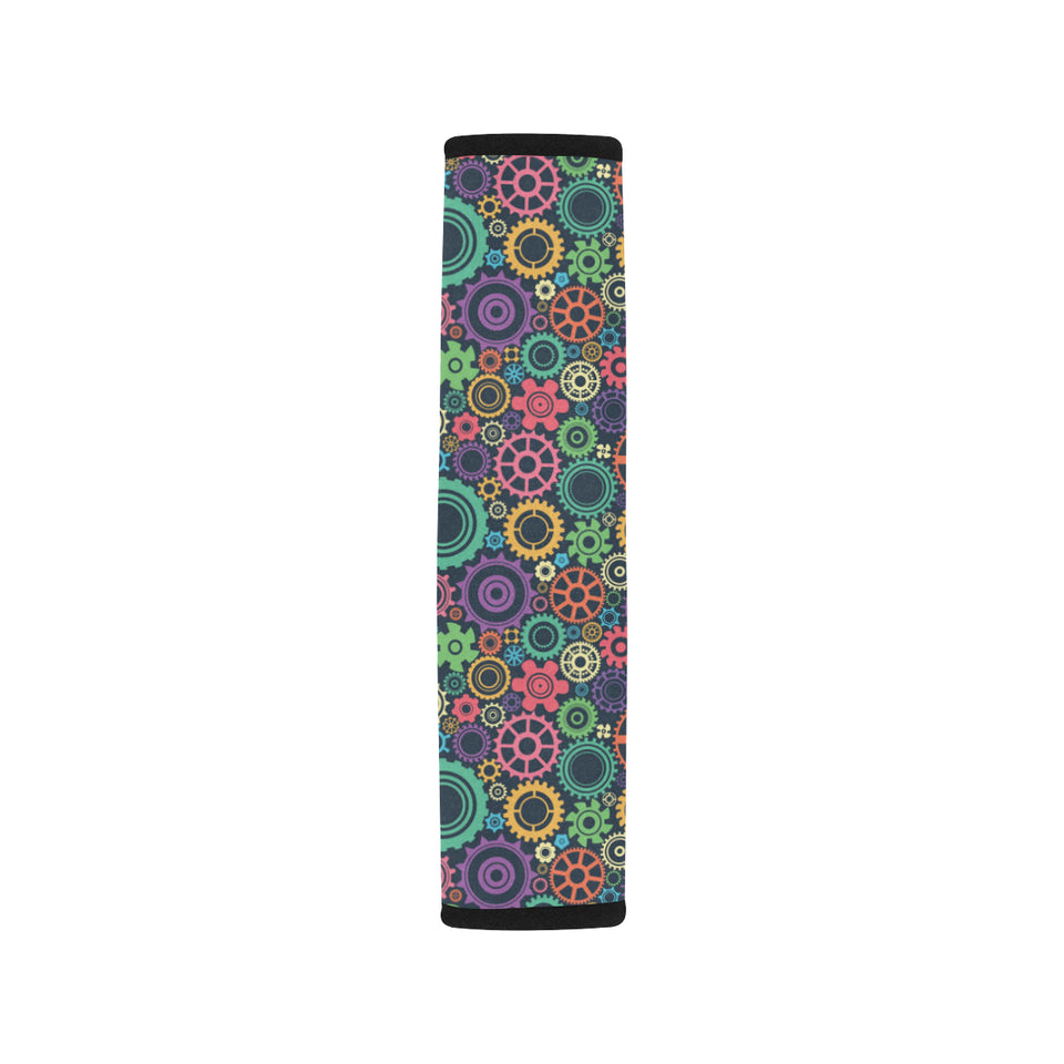 Gear Pattern Print Design 02 Car Seat Belt Cover