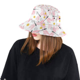 Pink Dragonfly Pattern Unisex Bucket Hat