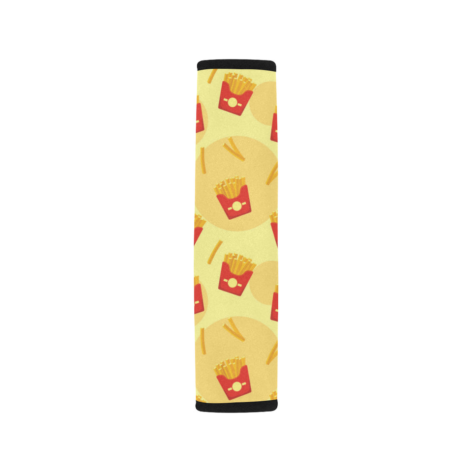 French Fries Pattern Background Car Seat Belt Cover