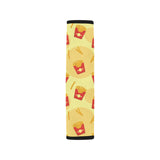 French Fries Pattern Background Car Seat Belt Cover