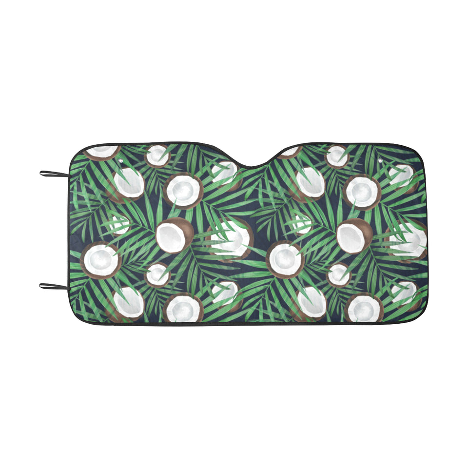 Coconut Pattern Print Design 01 Car Sun Shade