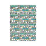 Owl Pattern Green Background House Flag Garden Flag