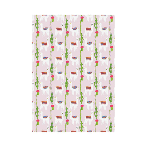 Llama Cactus Pattern House Flag Garden Flag