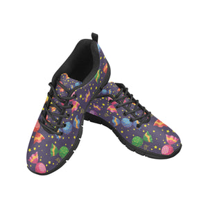 Candy Star Pattern Men's Sneakers Black