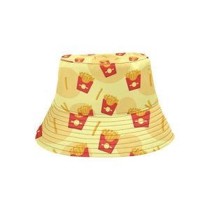 French Fries Pattern Background Unisex Bucket Hat