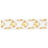 Bread Toast Pattern Print Design 02 Table Runner